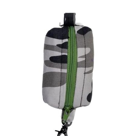 grey camo dog poop bag holder