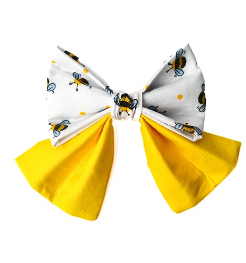 Happy Little Bumble Bee Dog Sailor Bow